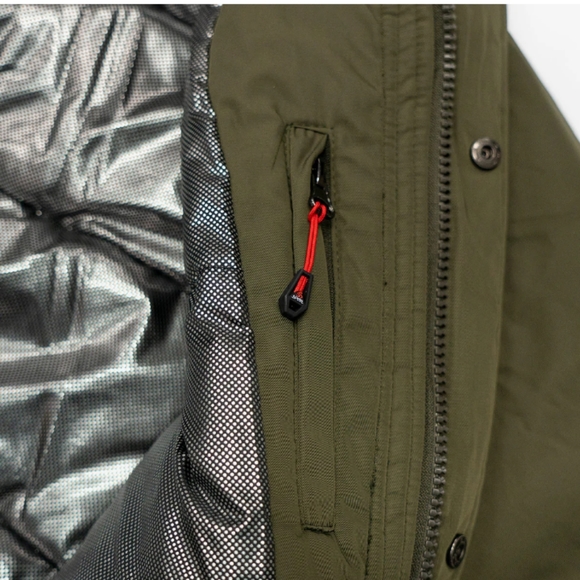 🆕 Spire | Waterproof Summit Parka Jacket Olive Green Mens Size Medium or Large - Picture 5 of 7